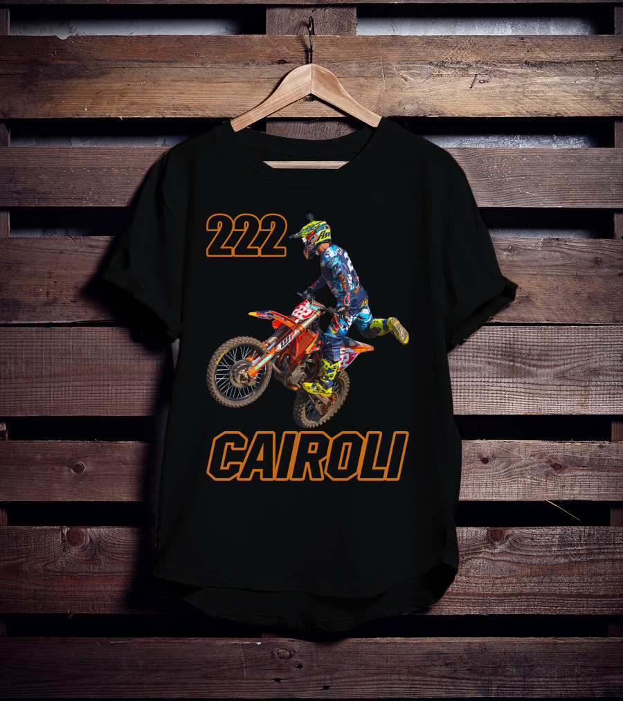 222 Tony Cairoli Motocross Racer T-Shirt