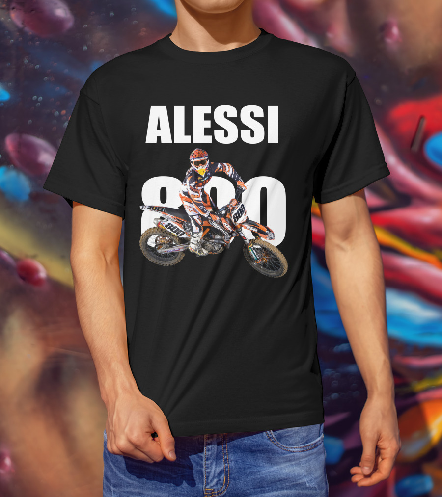 Alessi 800 Motocross Rider Racing Gear T-Shirt