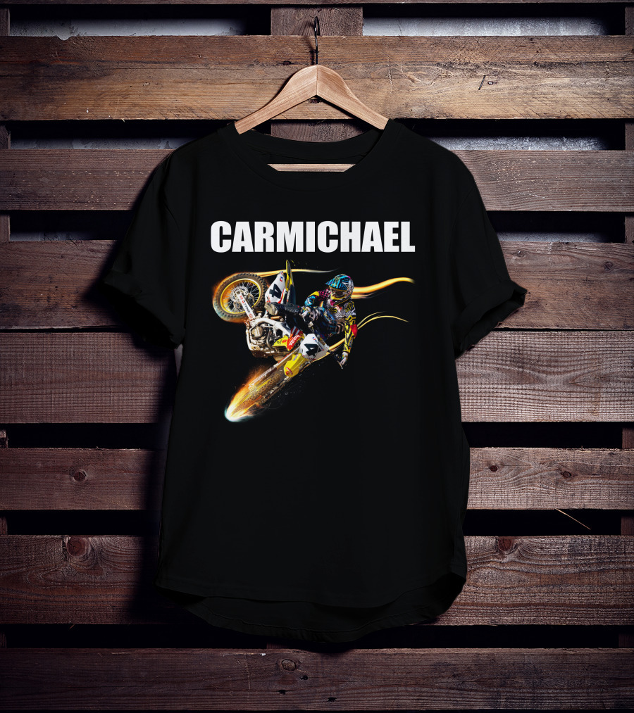 Carmichael Motocross Stunt Action T-Shirt