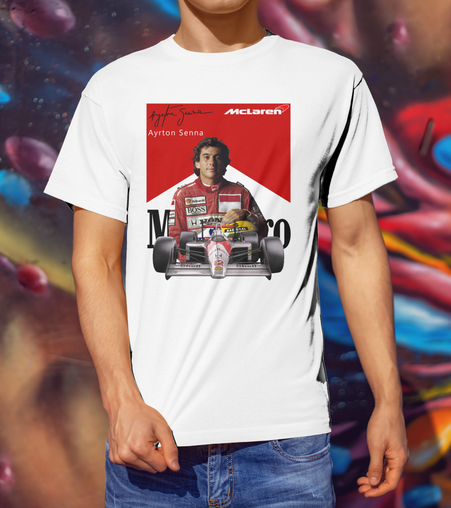 Ayrton Senna McLaren Racing Legend T-Shirt