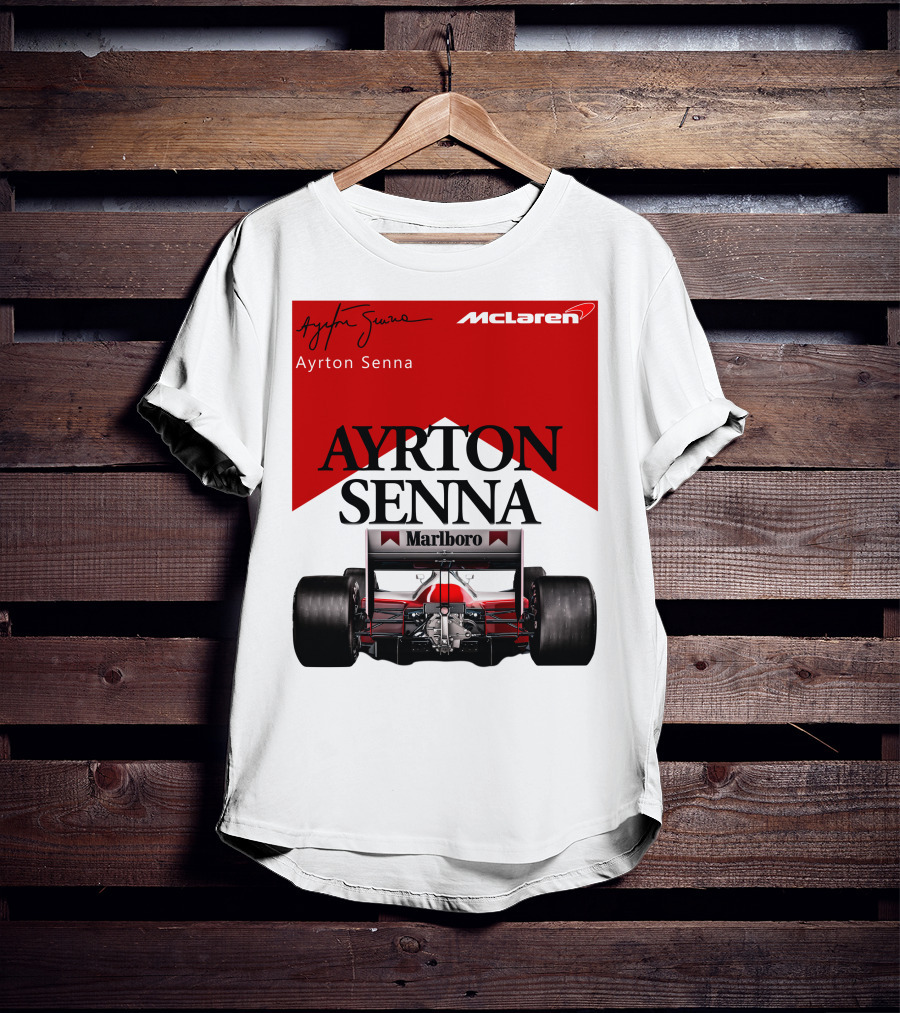 Ayrton Senna McLaren Marlboro Racing Team T-Shirt