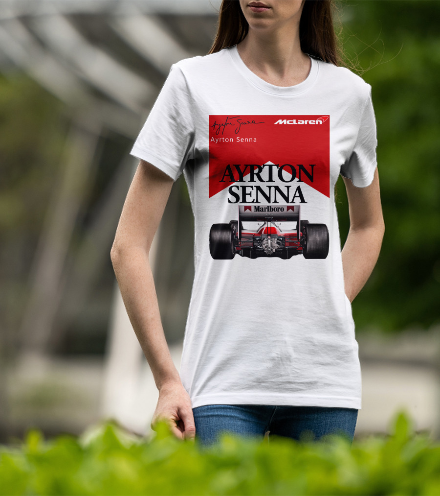 Ayrton Senna McLaren Marlboro Racing Team T-Shirt