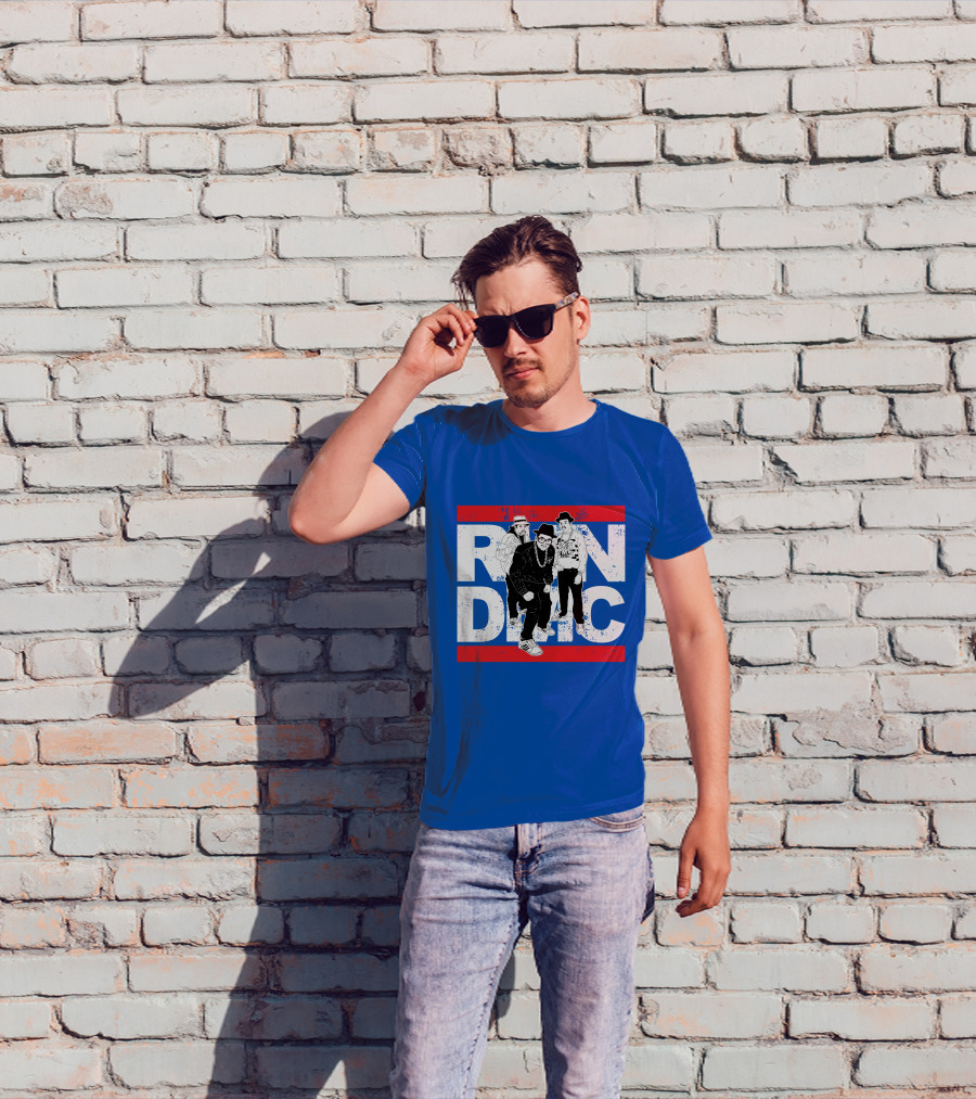 Run DMC 53 Hip Hop Legends Graphic Red Stripes T-Shirt