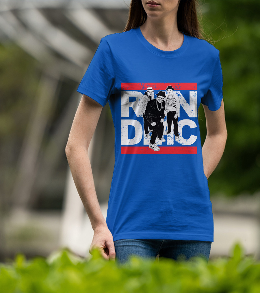 Run DMC 53 Hip Hop Legends Graphic Red Stripes T-Shirt