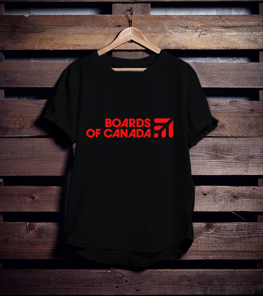 Boards Of Canada Red Logo With Graphic Element T-Shirt