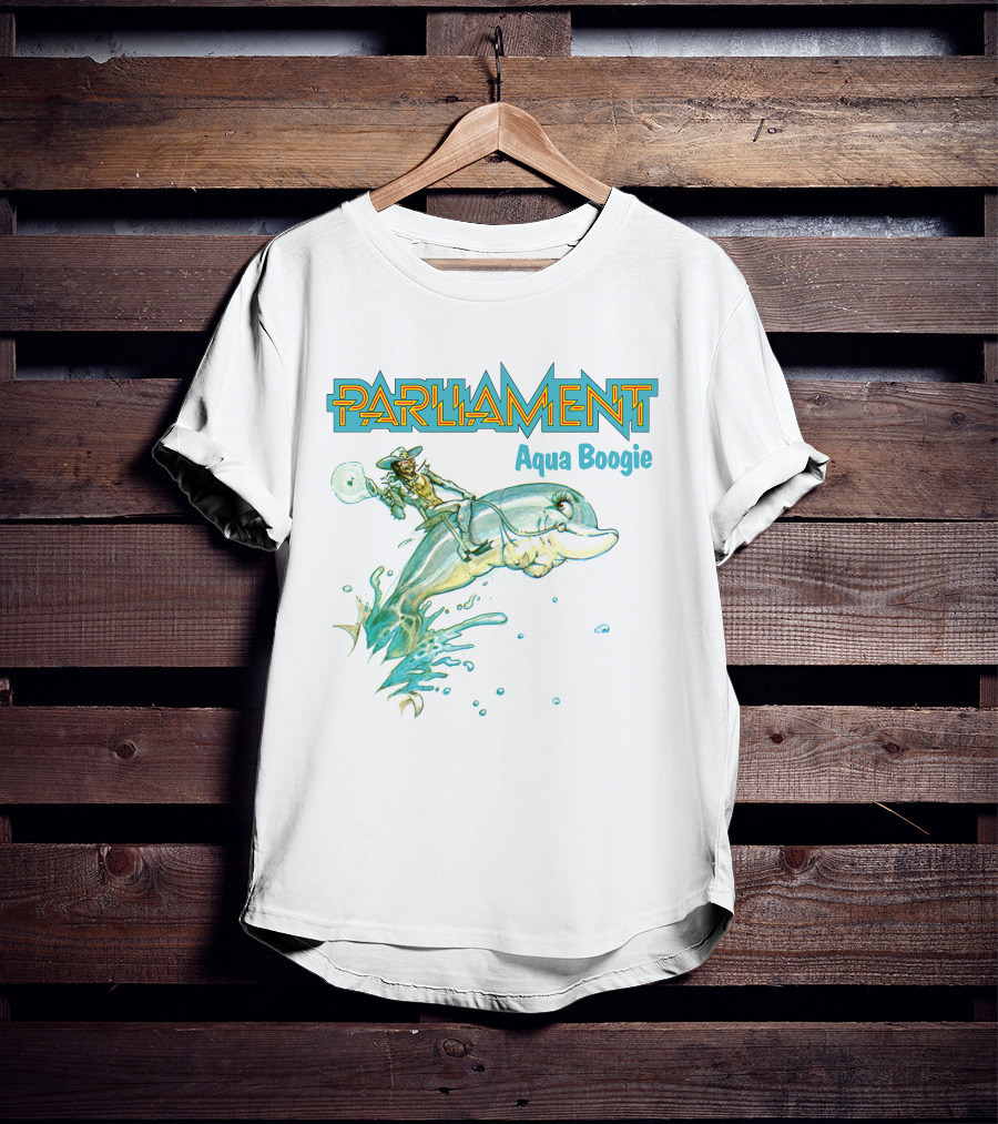Parliament Aqua Boogie Funkadelic 56 Riding Dolphin T-Shirt