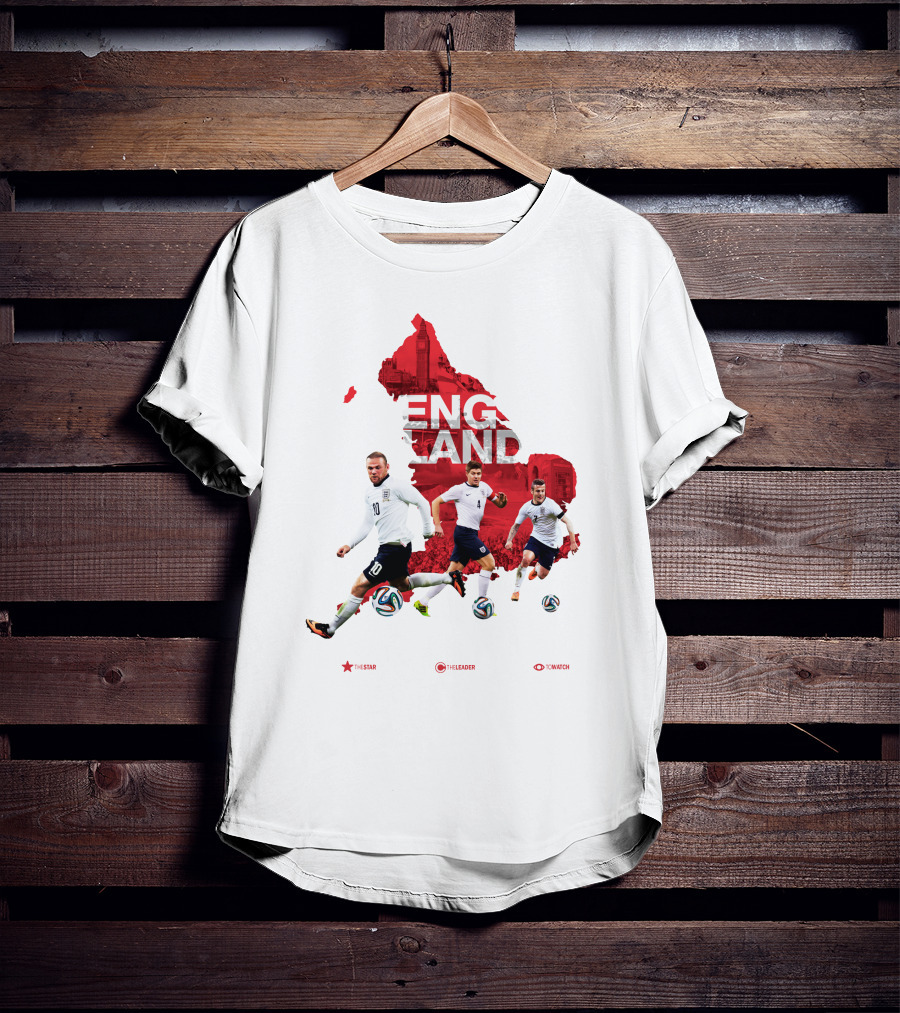 England Soccer Stars The Star The Leader To Watch T-Shirt