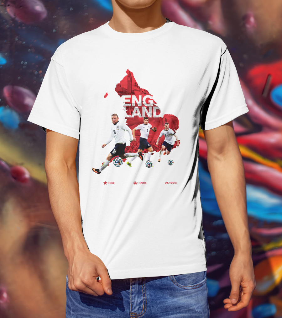 England Soccer Stars The Star The Leader To Watch T-Shirt