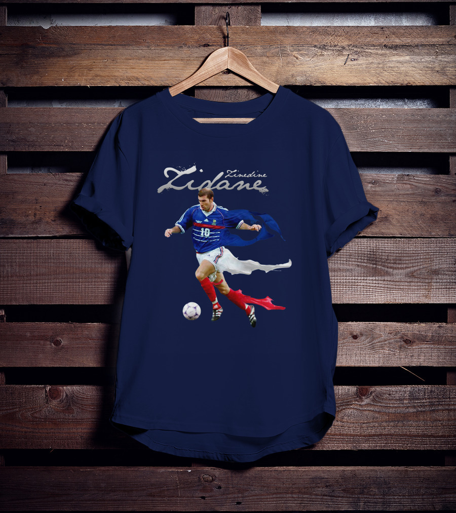 Zinedine Zidane Iconic Number 10 Football Legend T-Shirt