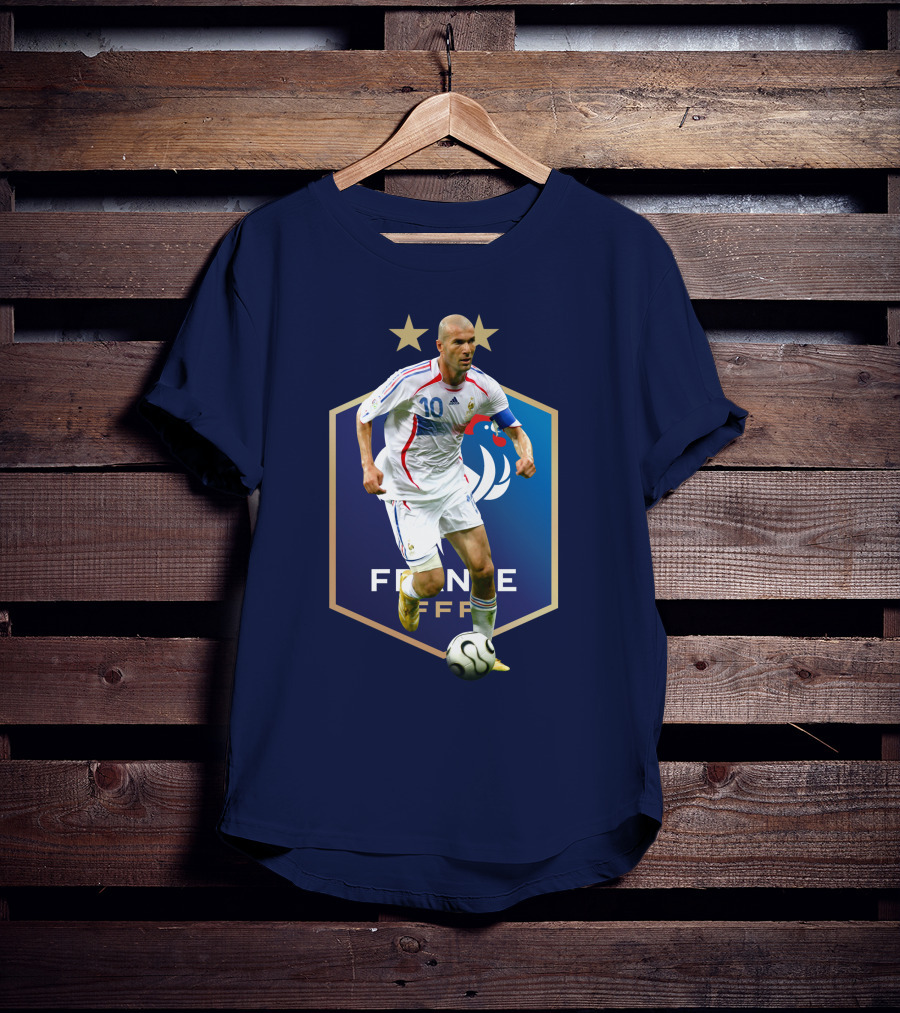 Zidane France FFF Soccer Icon Stars T-Shirt