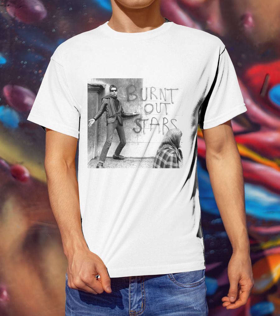 Shane Macgowan Burnt Out Stars Graffiti Photography T-Shirt
