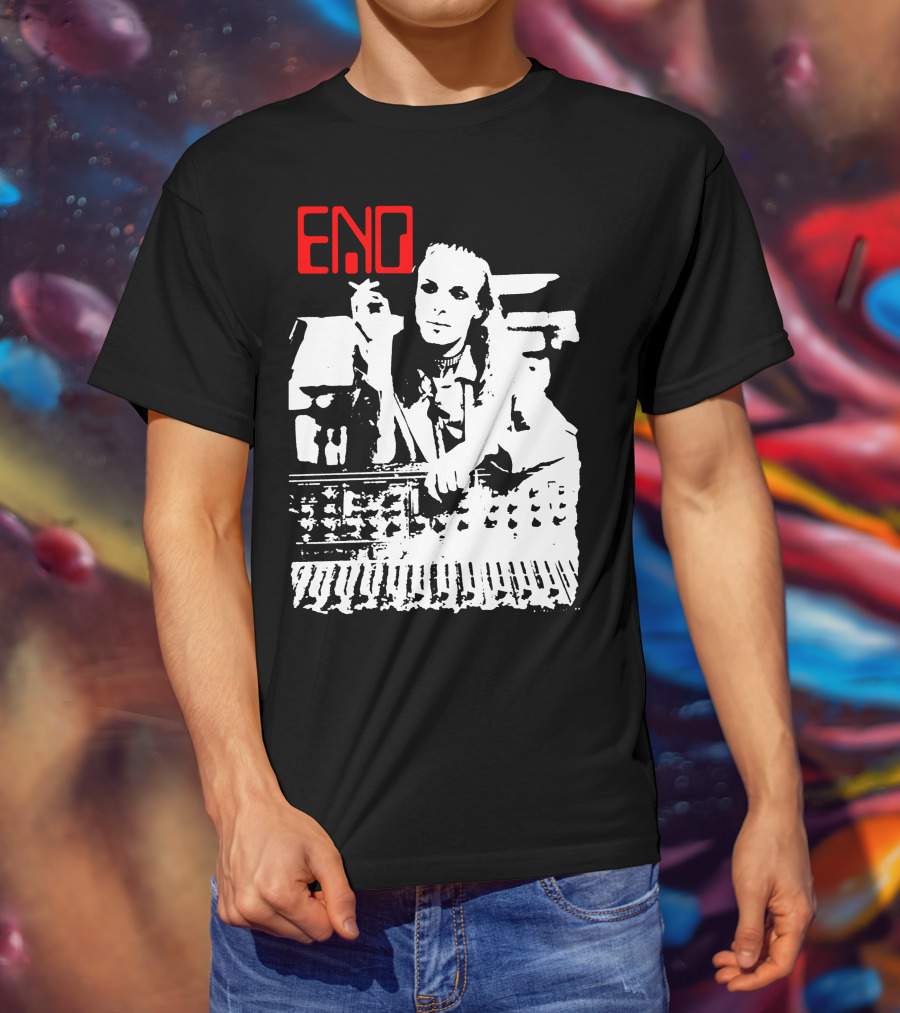 ENO Red Text Minimalist T-Shirt