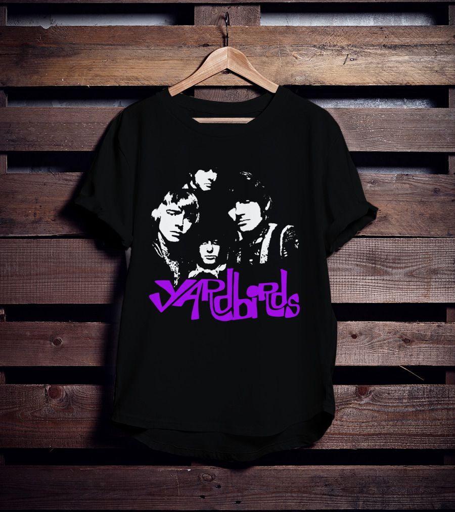 Yardbirds Psychedelic Text T-Shirt