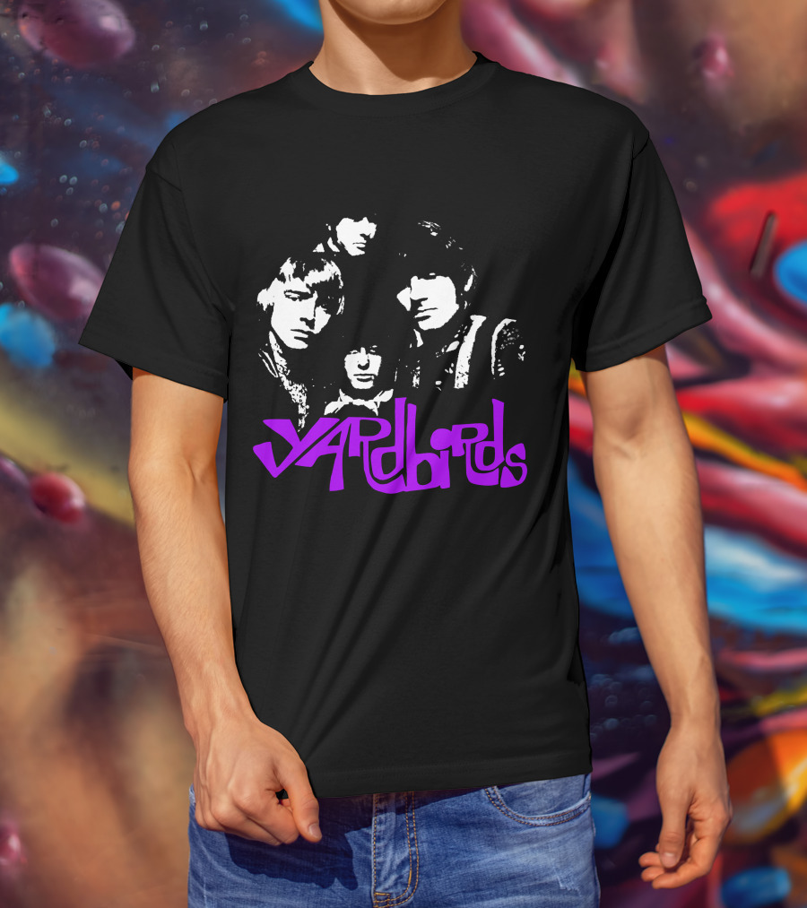 Yardbirds Psychedelic Text T-Shirt