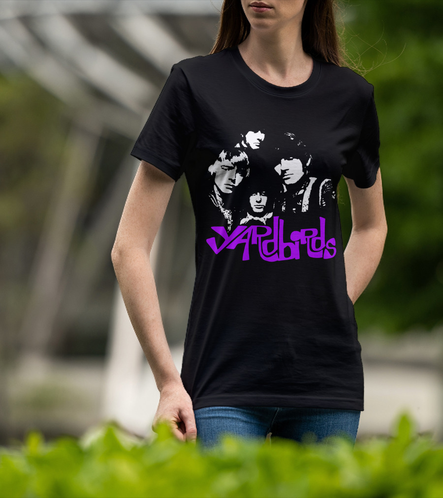 Yardbirds Psychedelic Text T-Shirt