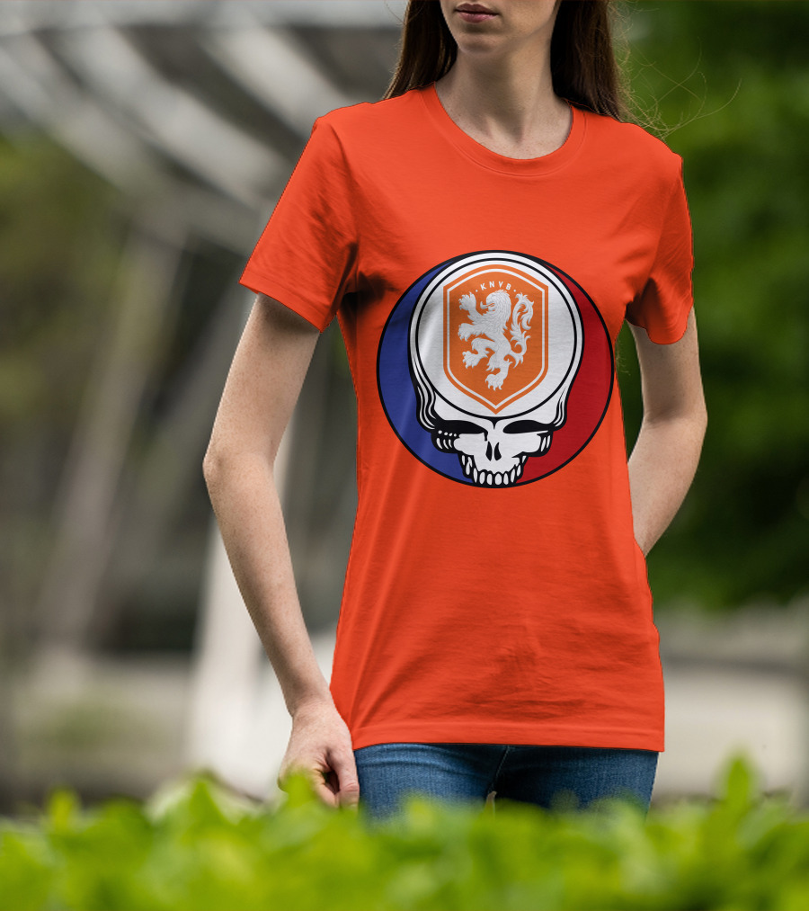 Netherland National Football Team KNVB Grateful Dead Skull T-Shirt
