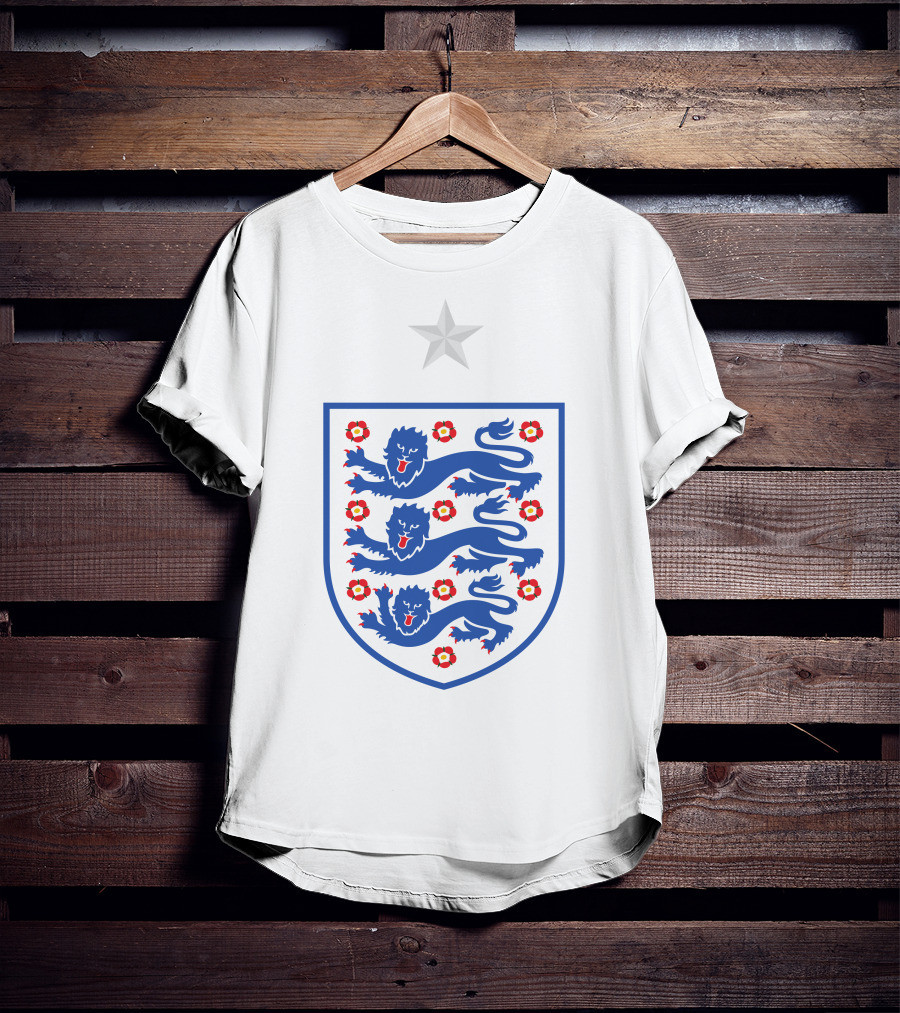 England Three Lions Football Emblem Sterling T-Shirt