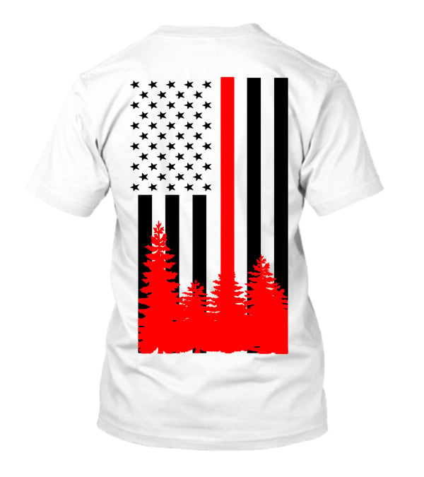 WILDLAND FIREFIGHTER Forest Helmet Axes Mask T-Shirt