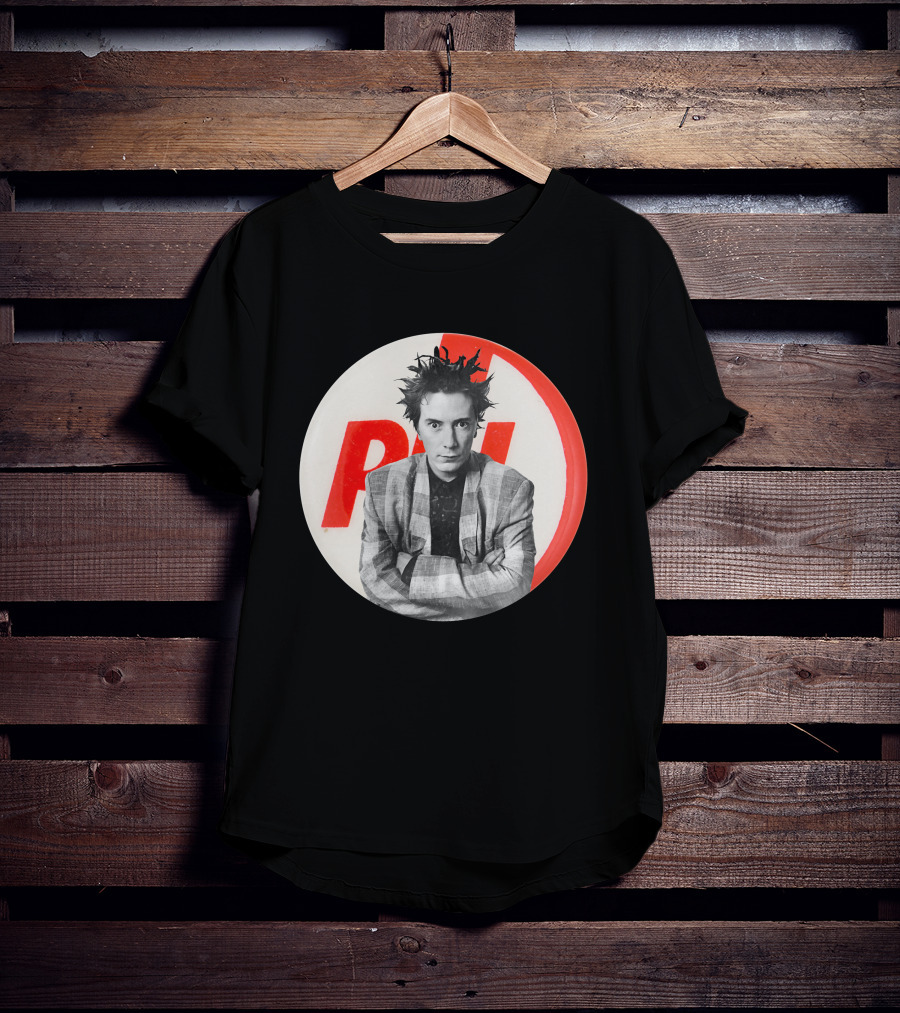 Public Image Ltd PiL John Lydon Button Style Plaid Jacket T-Shirt