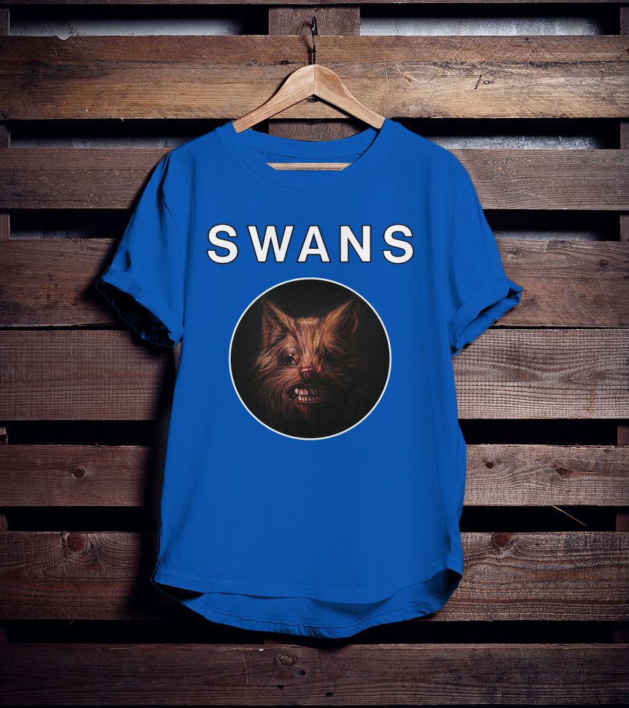 SWANS Ferocious Feline Face T-Shirt