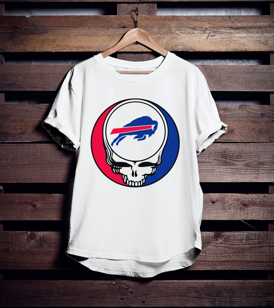 Buffalo Bills Grateful Dead Skull Circle T-Shirt