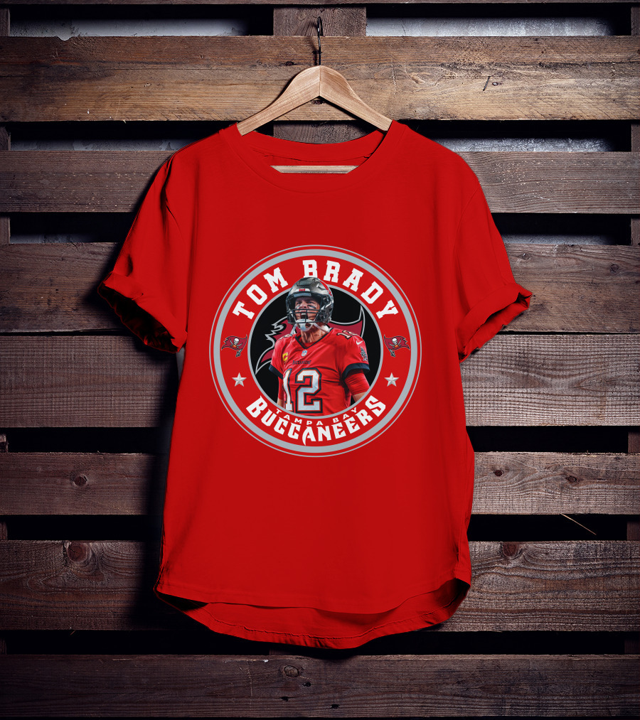Tom Brady Tampa Bay Buccaneers Number 12 Fan T-Shirt