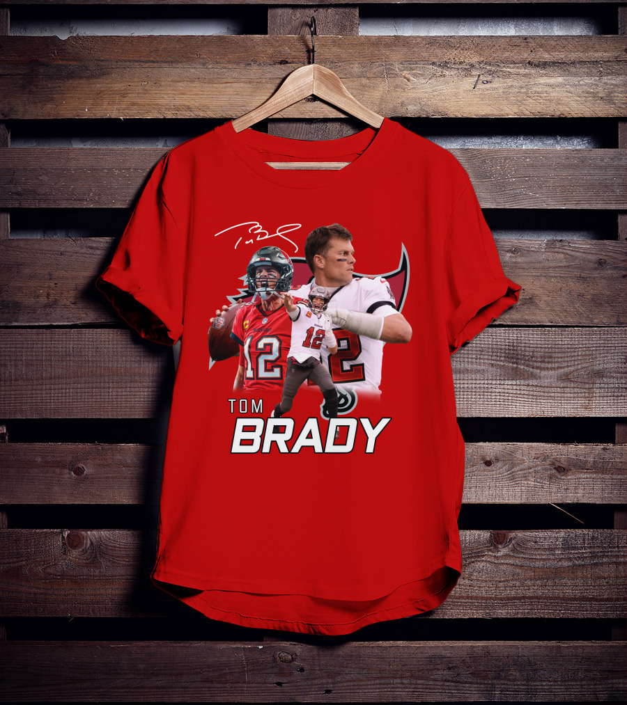 Tom Brady 12 Buccaneers Quarterback T-Shirt