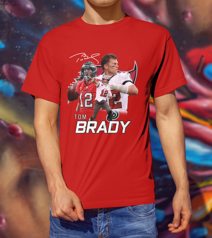 Tom Brady 12 Buccaneers Quarterback T-Shirt