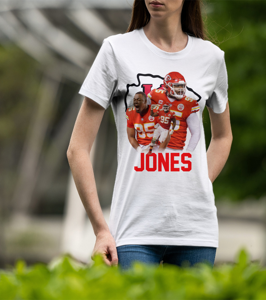 Jones 95 Kansas City Chiefs Football T-Shirt