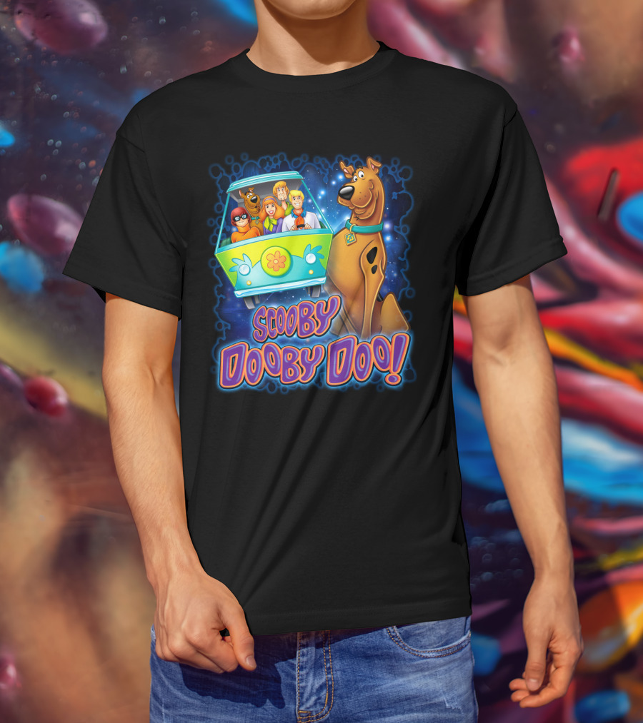 Scooby Dooby Doo Mystery Machine Adventure With The Gang T-Shirt