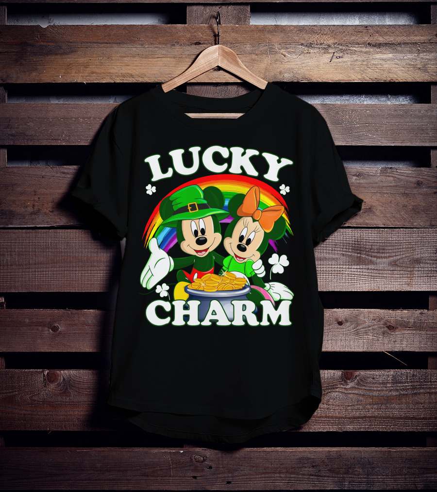 LUCKY CHARM Mickey And Minnie T-Shirt