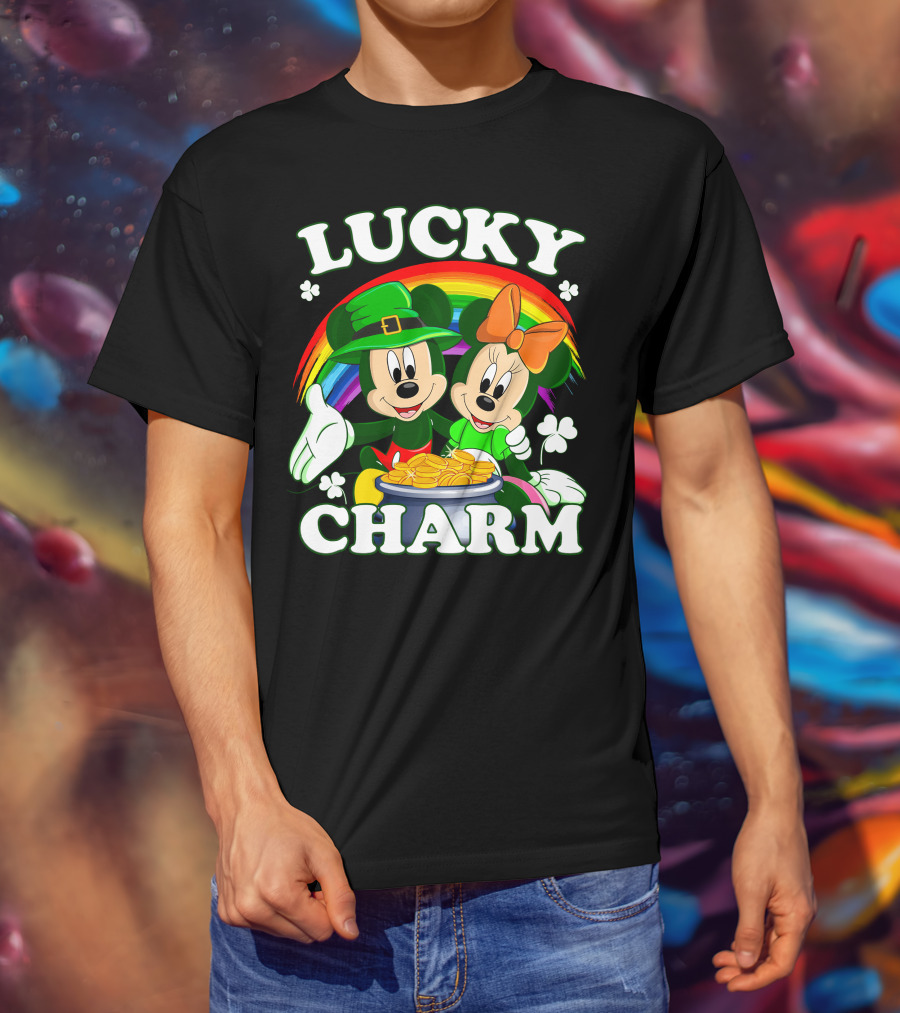 LUCKY CHARM Mickey And Minnie T-Shirt