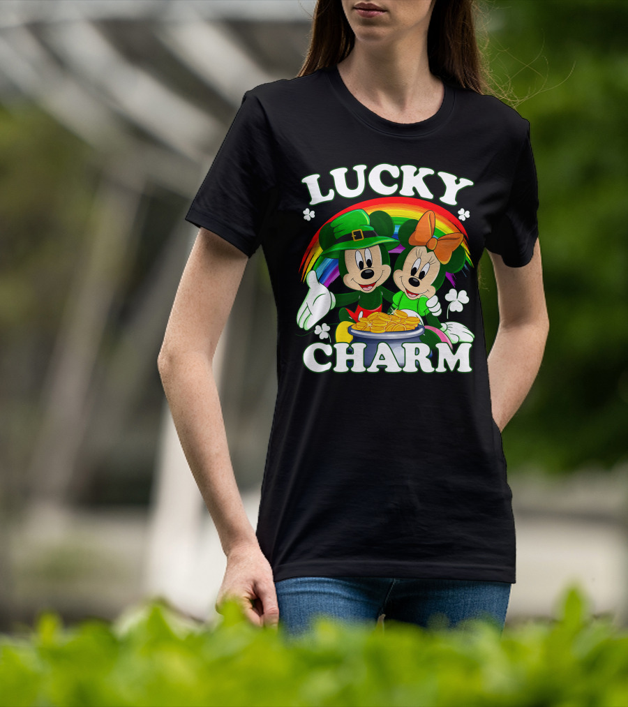 LUCKY CHARM Mickey And Minnie T-Shirt