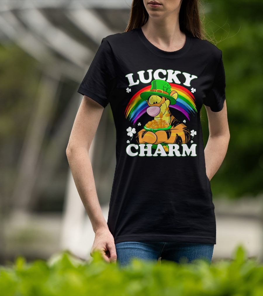 Lucky Charm Tigger Rainbow Coins T-Shirt