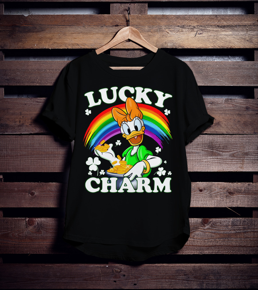 Lucky Charm Daisy Duck Rainbow Coins T-Shirt