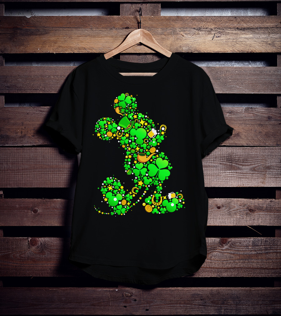 Mickey Mouse Shamrock Luck St. Patrick's Day 2019 T-Shirt