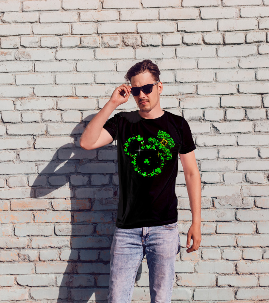 Mickey Patrick's Day Shamrock Leprechaun Hat T-Shirt