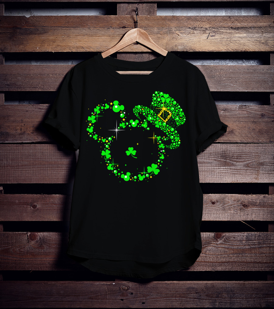 Mickey Patrick's Day Shamrock Leprechaun Hat T-Shirt
