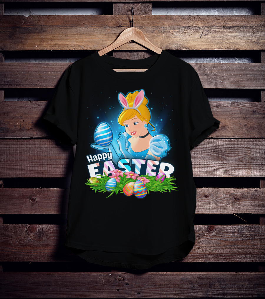 Cinderella Bunny Ears Easter Eggs Celebration T-Shirt