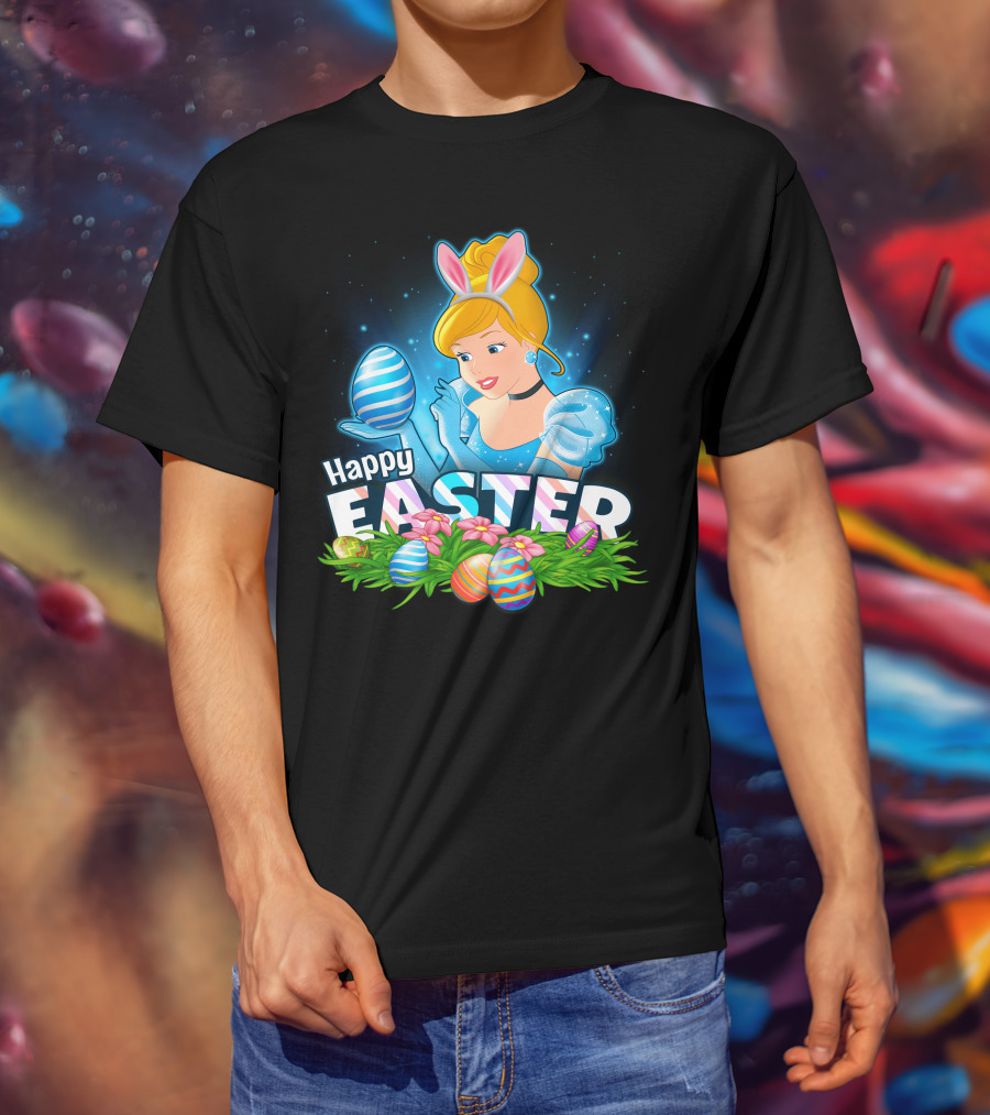 Cinderella Bunny Ears Easter Eggs Celebration T-Shirt
