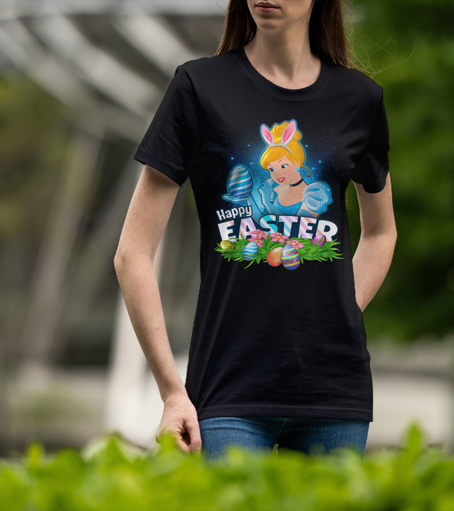 Cinderella Bunny Ears Easter Eggs Celebration T-Shirt