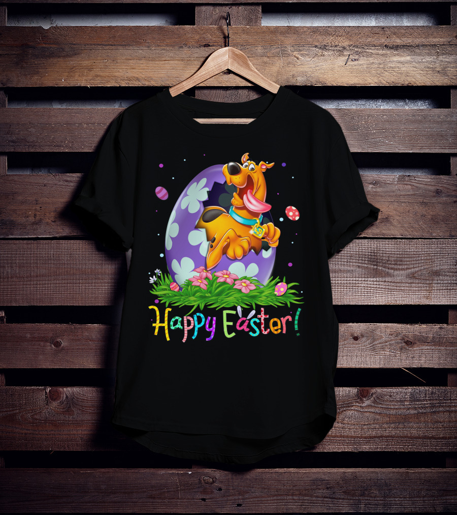 Scooby Doo Happy Easter Egg Flowers T-Shirt