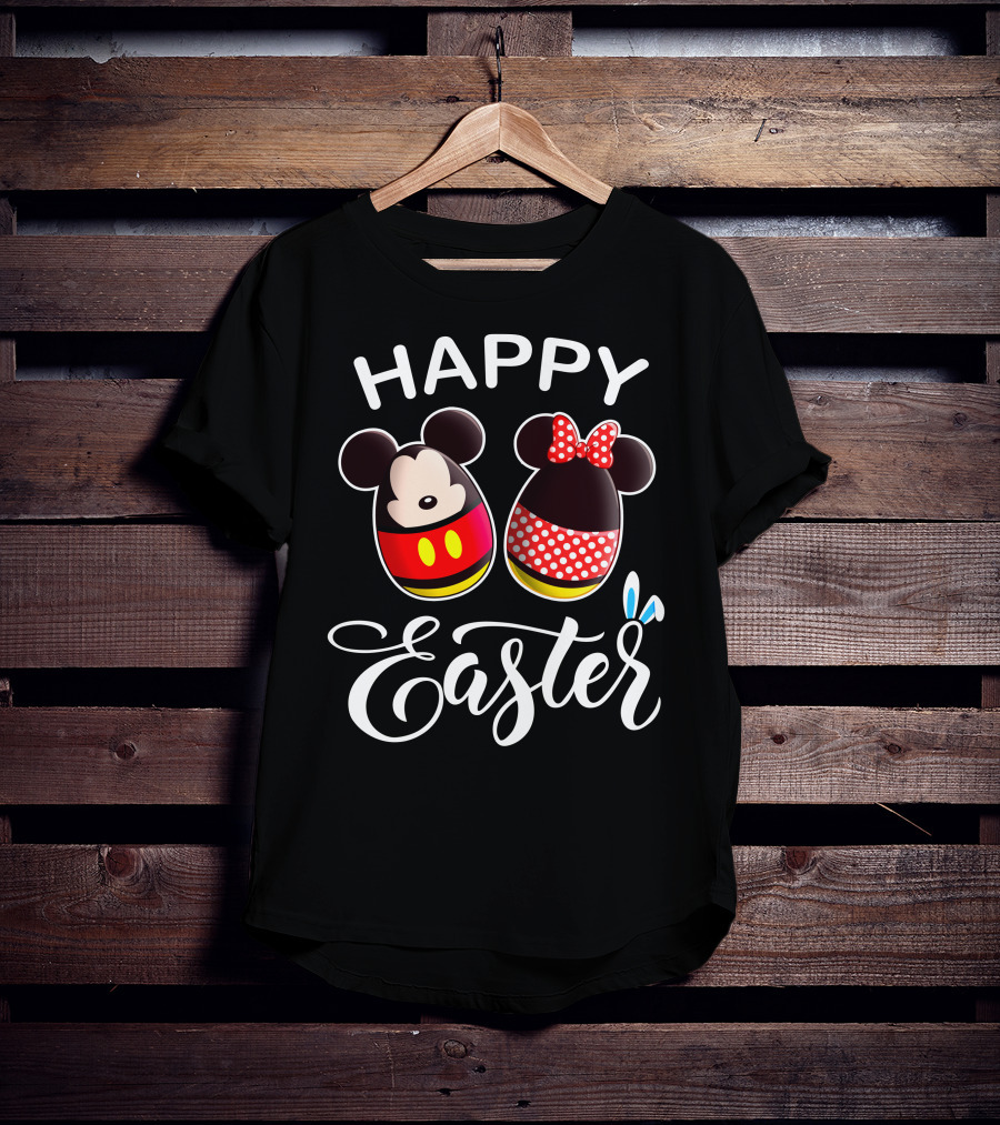Happy Easter Mickey Minnie Eggs T-Shirt