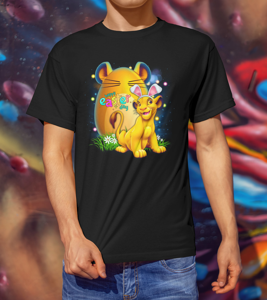 Simba Happy Easter Day Bunny Ears Egg T-Shirt