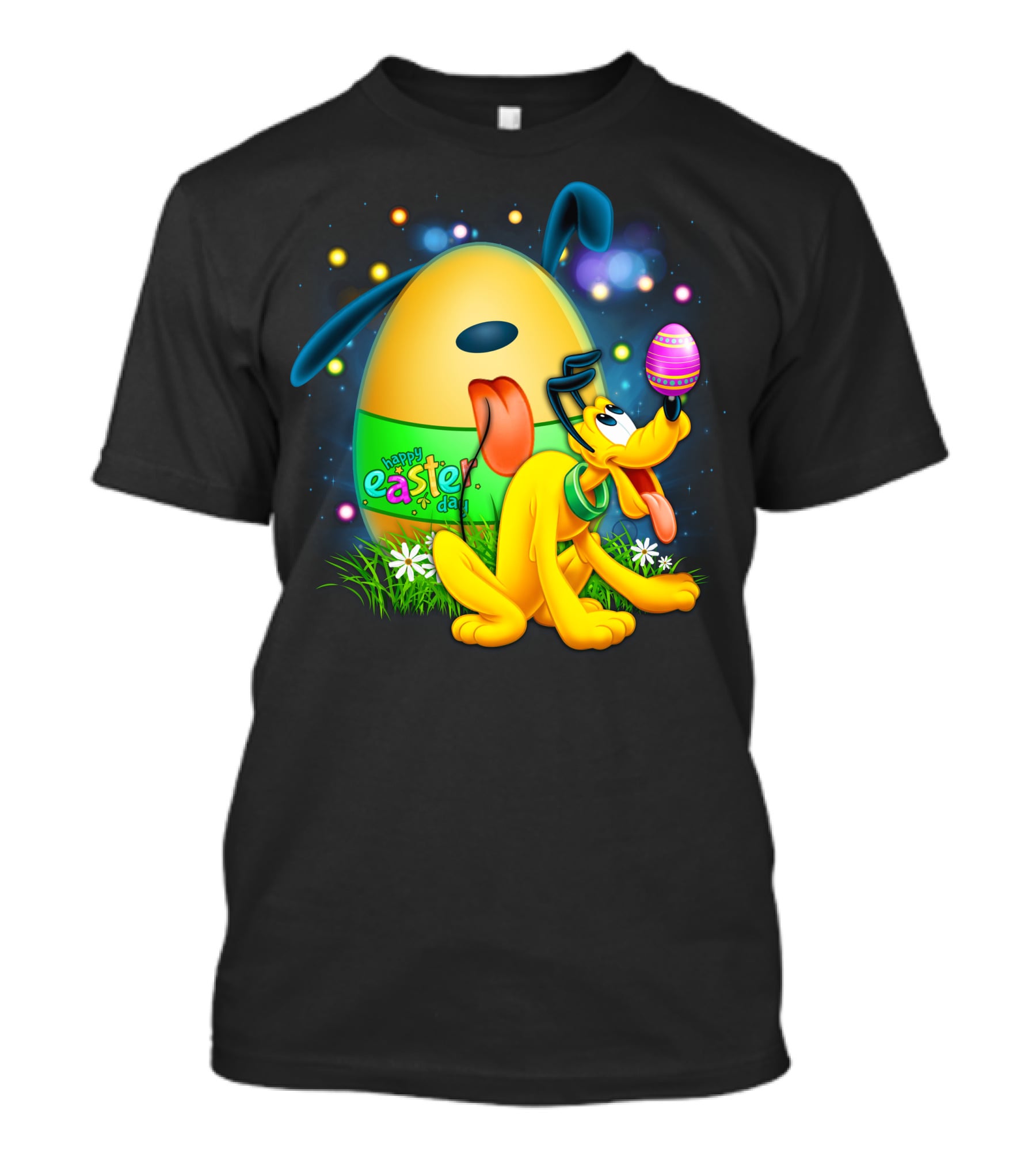 Pluto Happy Easter Egg Balancing T-Shirt