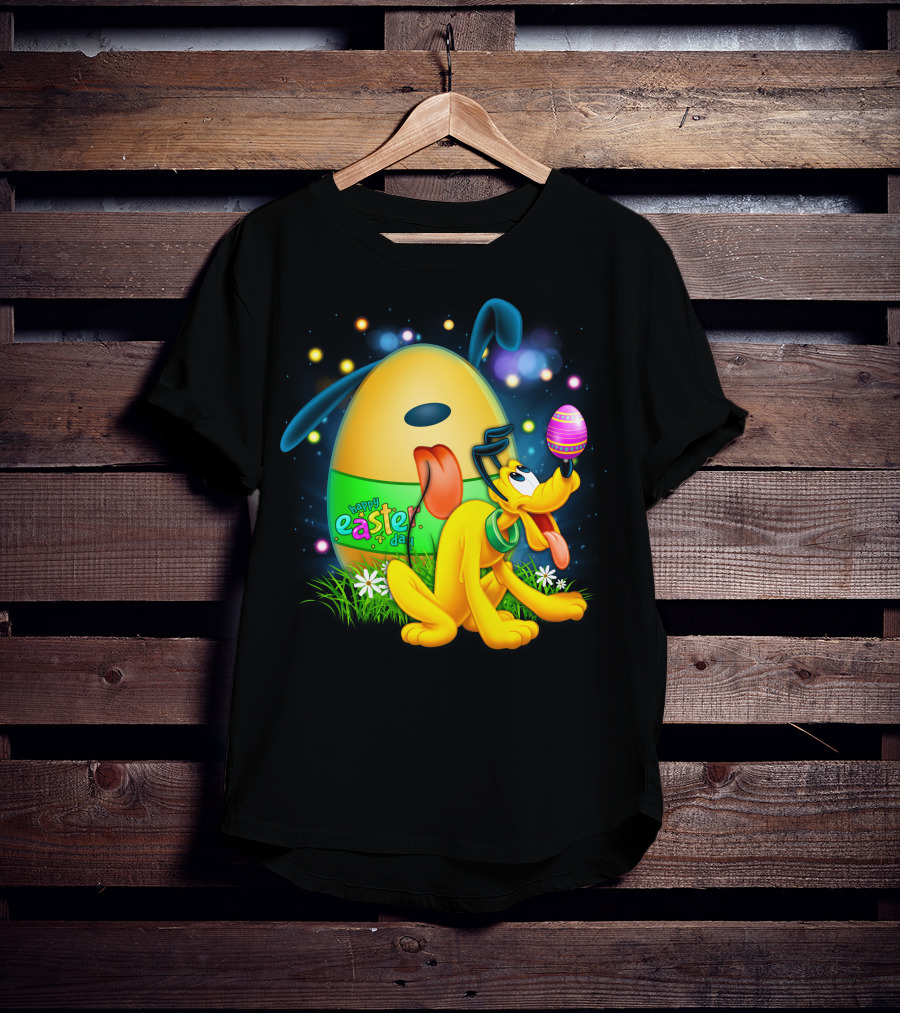 Pluto Happy Easter Egg Balancing T-Shirt