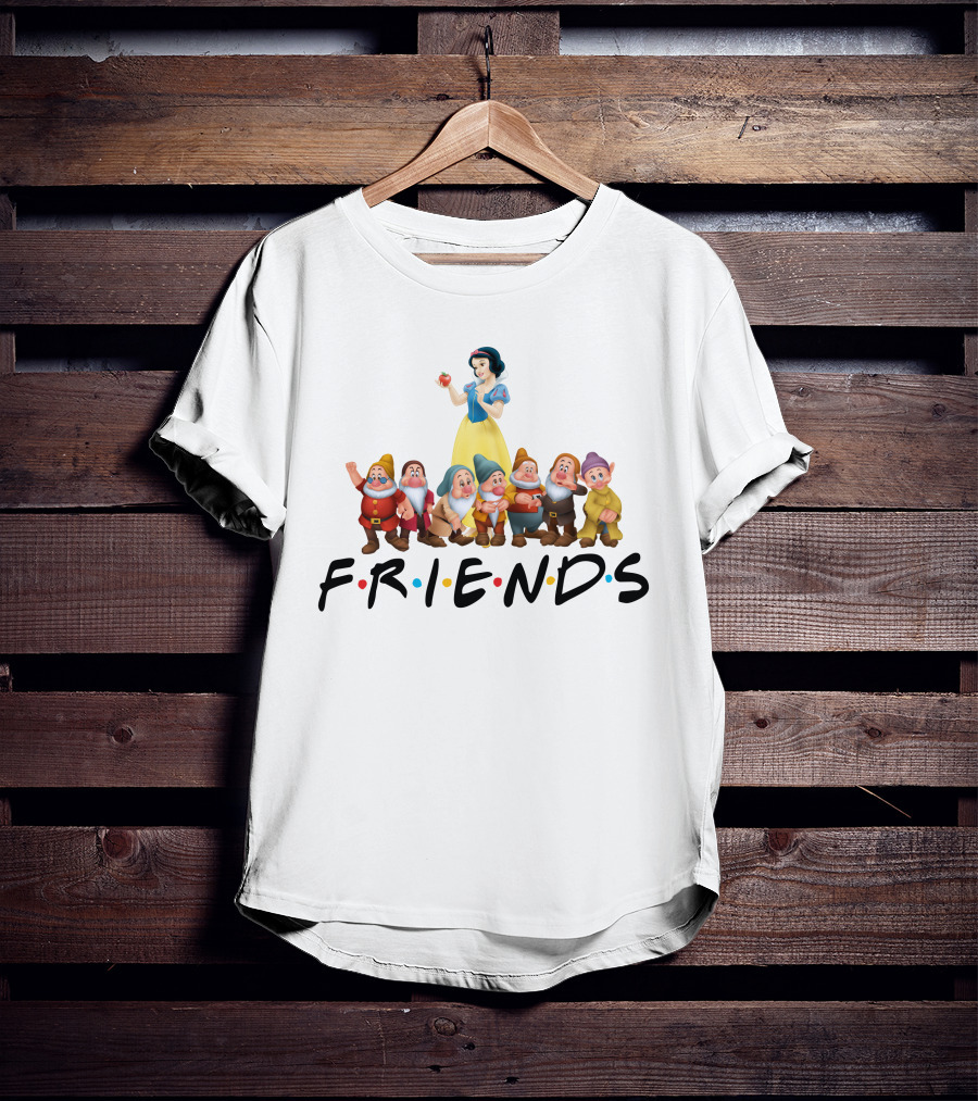 Disney Snow White And The Seven Dwarfs Friends TV Show Inspired T-Shirt