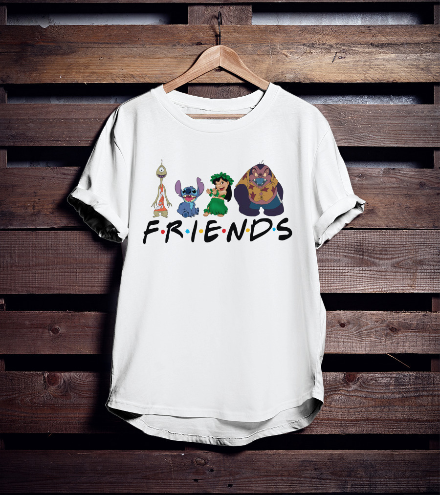 Lilo And Stitch Friends Characters T-Shirt