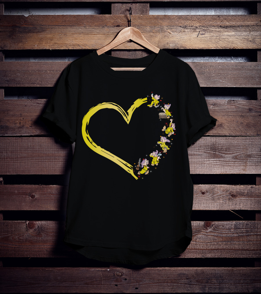 Dopey And Yellow Heart Brushstroke Magic T-Shirt