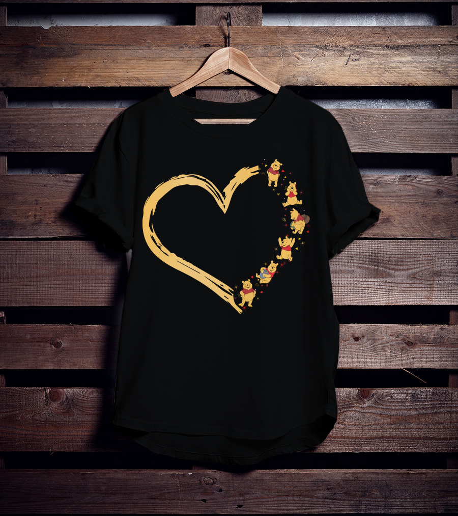 Winnie The Pooh Heart-Shaped Moments Of Love And Friendship T-Shirt